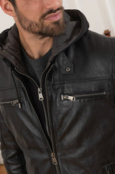 Veste Cuir PHILADELPHIA3 BLACK